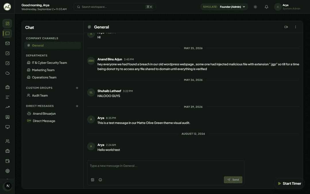 Mints ERP Deduplicated Chat Channels Interface
