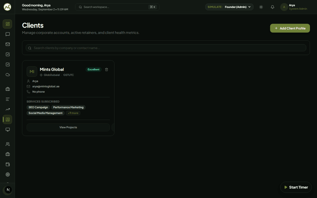 External Client Portal