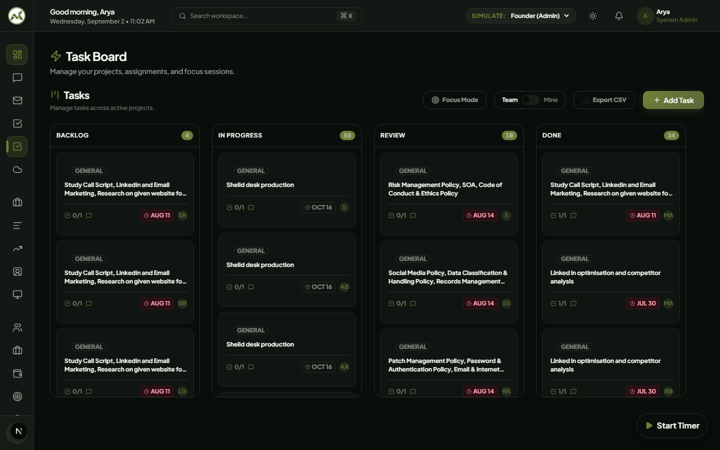 Mints Global ERP Automated Workflow Builder Canvas (Signature Dark Theme)